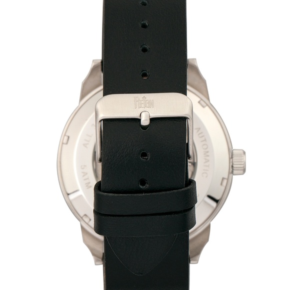 NWT Men's Automatic Genuine Leather Watch - Picture 3 of 5